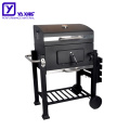 bbq table grill bbq outdoor kitchen Stainless steel industrial grill Square trolly charcoal grill